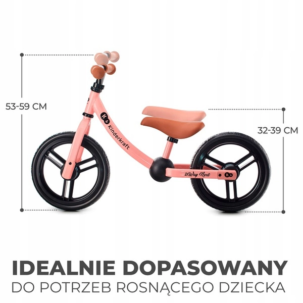 Rowerek biegowy Kinderkraft 2WAY NEXT 12"