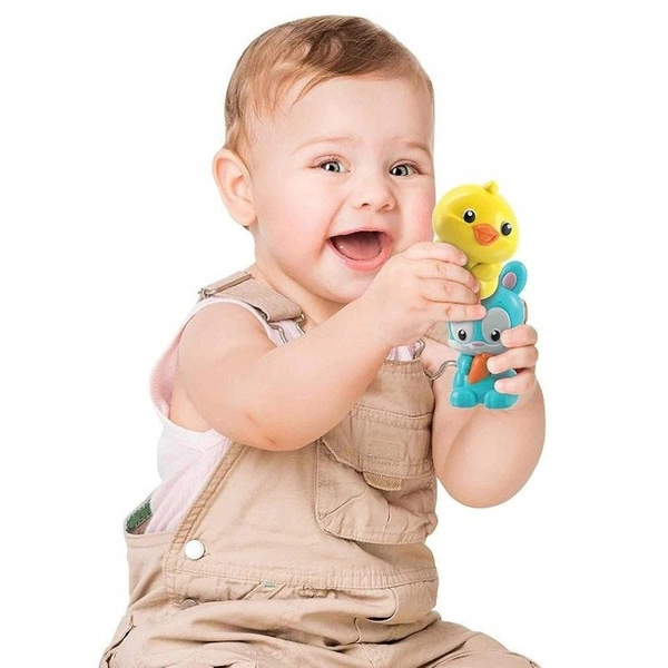 CLEMENTONI Pociąg Farmera Interaktywny tor farma