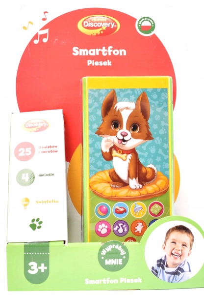 Dumel Discovery Smartfon Piesek zabawka edukacyjna