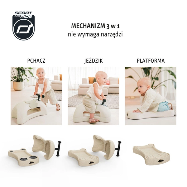 SCOOT AND RIDE My First Sand jeździk chodzik pchacz 3w1