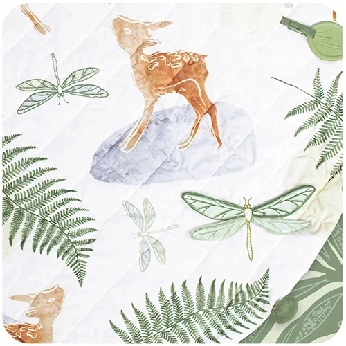 SKIDDOU mata edukacyjna z pomponami DOEE średnica 105cm