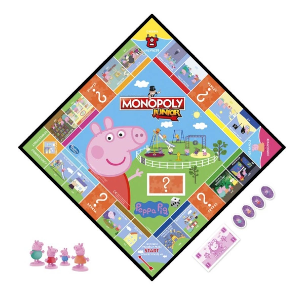 HASBRO Junior Świnka Peppa gra rodzinna polska wersja