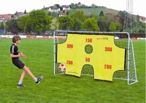 Bramka piłkarska ogrodowa 290x165x90cm metal +mata