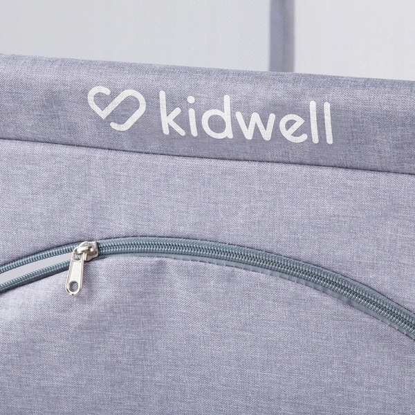 Duży kojec plac zabaw Kidwell FANKO Gray 134 x 134 cm kwadratowy