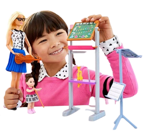 BARBIE Kariera nauczycielka muzyki 2 lalki FXP18