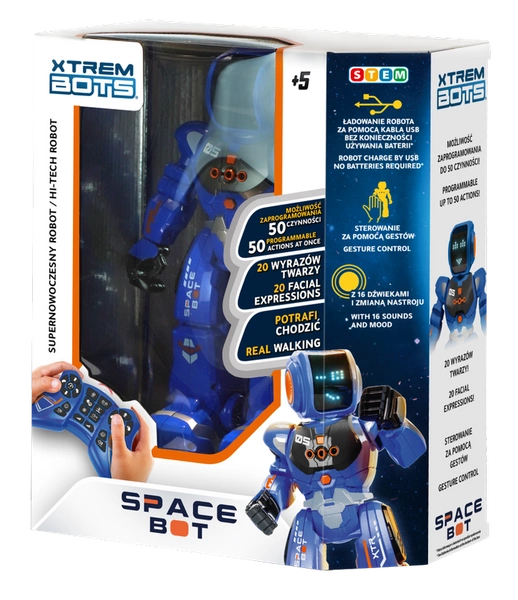 XTREM BOTS Interaktywny Robot Space Bot do nauki