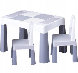 TEGGI TEGA Stolik Blat Do Klocków +  2 krzesełka multifun