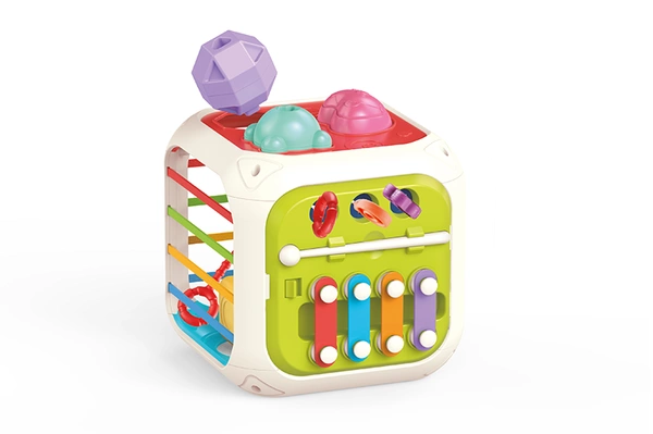 E-EDU Kostka edukacyjna sensoryczna sorter centrum zabawy 8W1