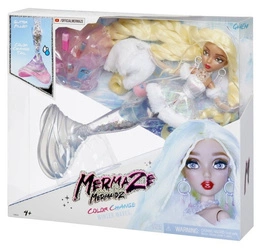 Maremaidz Lalka Gwen Winter Waves Lalka syrenka do kąpieli zmienia kolor  ubrania i akcesoria