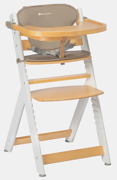 Bebe Confort TIMBA KRZESEŁKO DO KARMIENIA drewniane z wkładką