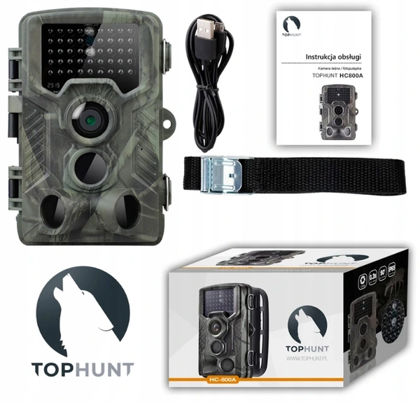 TopHunt HC-800A Fotopułapka Kamera Leśna FHD PL