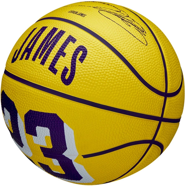 WILSON NBA Los Angeles Lakers Lebron James #23 r.3 Mini Piłka do koszykówki