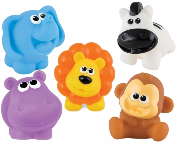 SMILY PLAY KOLEDZY Z DŻUNGLI ZABAWKI DO KĄPIELI