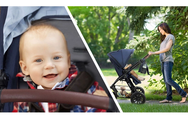 Kinderkraft Wózek MOOV Spacerówka Gondola Fotelik