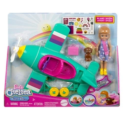 BARBIE lalka CHELSEA PILOT zestaw z samolotem awionetka MATTEL HTK38