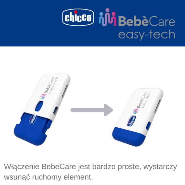 Chicco Bebecare Easy Tech Alarm do fotelika urządzenie zapobiegające pozostawieniu dziecka w samochodzie