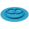 EZPZ - Silikonowy talerzyk z podkładką mały 2w1 Mini Mat niebieski
