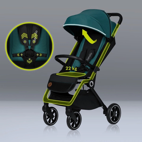 Lionelo Cloe Wózek spacerowy + AKCESORIA do 22kg