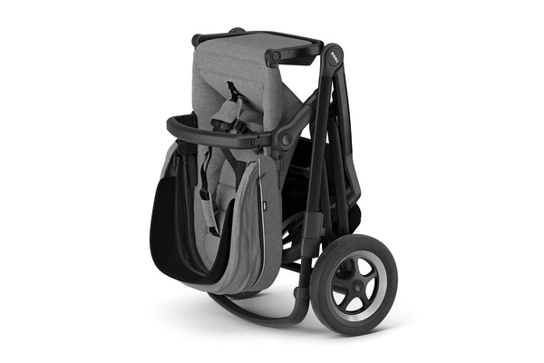 Wózek głęboko spacerowy Thule Sleek Grey Melange on Black