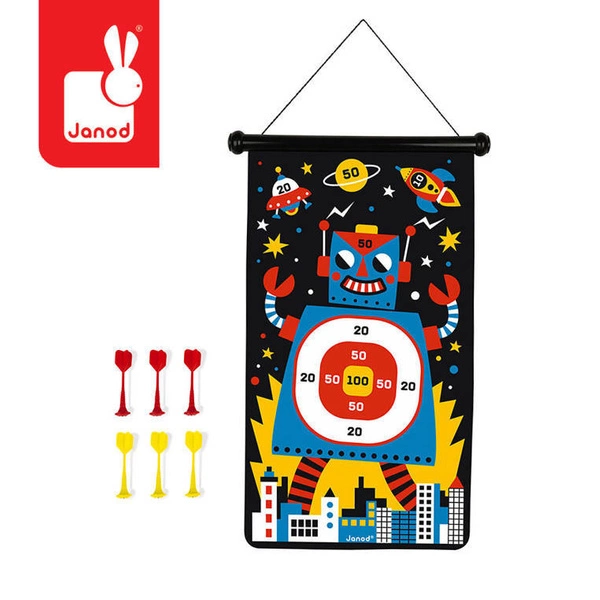 Janod – Magnetyczna gra w rzutki Roboty