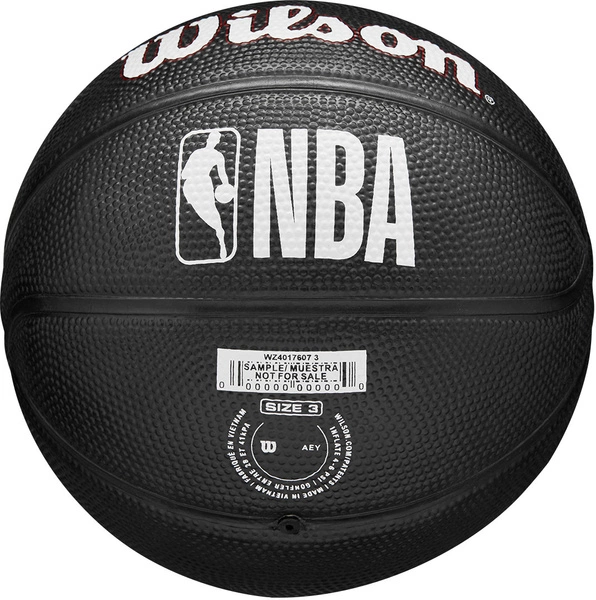 WILSON NBA Miami Heat Black 3 Mini Piłka do koszykówki
