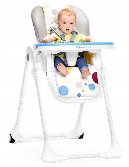 Kinderkraft YUMMY składane krzesełko do karmienia + tacka