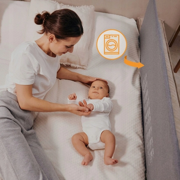 Barierka bramka do łóżka składana PRZENOŚNA + TORBA 150cm Lionelo Lora XL