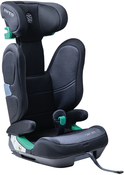 Fotelik samochodowy SORINO CERES Isofix I-SIZE 15-36kg 100-150 cm Black Grey