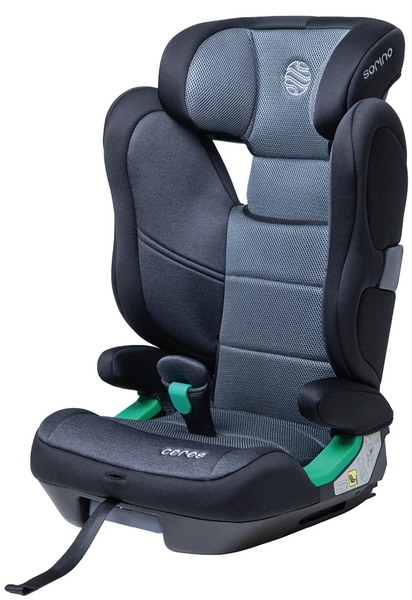 Fotelik samochodowy SORINO CERES Isofix I-SIZE 15-36kg 100-150 cm czarny