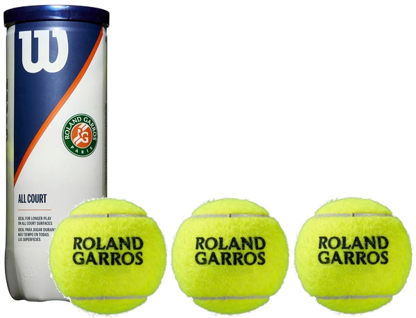 WILSON Roland Garros All Court PIŁKI DO TENISA 3szt
