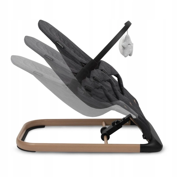 KIDWELL LARO leżaczek bujaczek składany dla niemowląt 2 zabawki pałąk