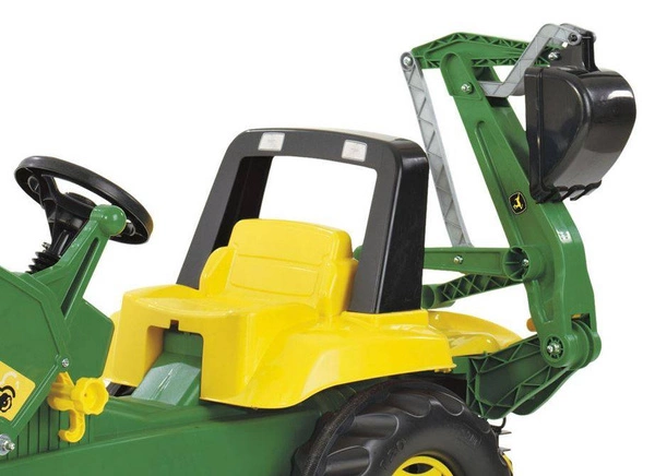 ROLLY TOYS Duży traktor na pedały John Deere ŁADOWACZ + ŁYŻKA