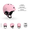 SCOOT AND RIDE kask narciarski XXS-S dla dzieci regulacja dziecięcy LED Rose