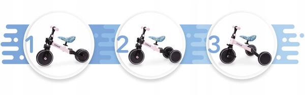 ROWEREK BIEGOWY 3w1 trójkołowy pedały Kidwell PICO