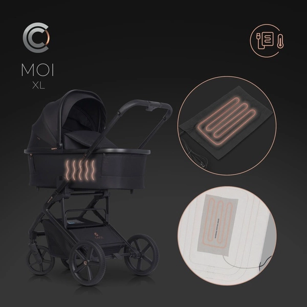 Cavoe Moi XL 2W1 wózek spacerowy z gondolą + torba + adaptery