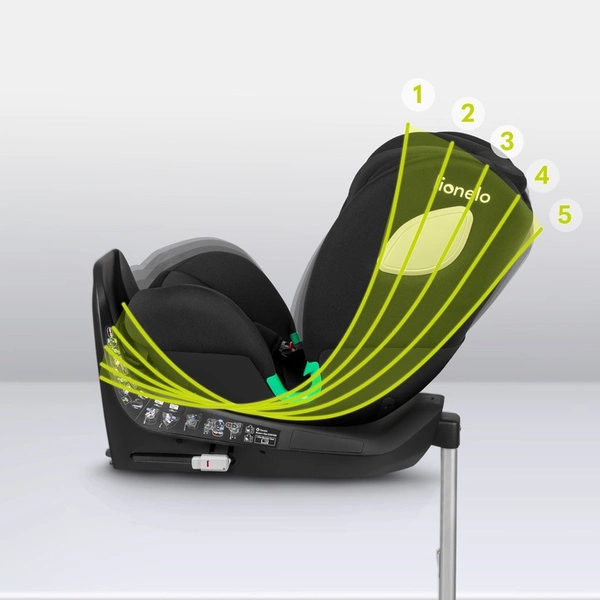 LIONELO BRAAM fotelik samochodowy obrotowy 360 przód tył 40-150 cm I-SIZE