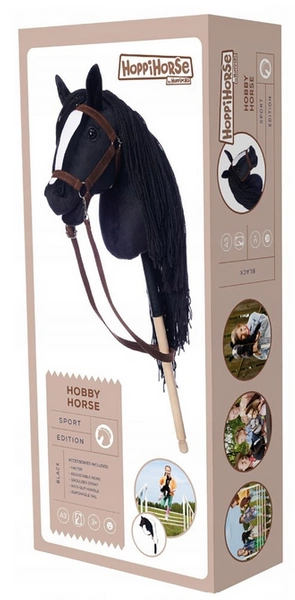 Hobby Horse A3 Koń na kiju Hoppihorse z lejcami akcesoria w zestawie