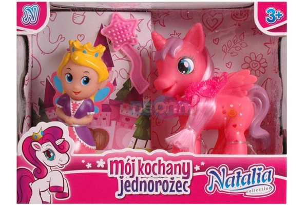 NATALIA Kochany Jednorożec + lalka KN0014
