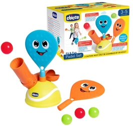 CHICCO zestaw do gry w padla dla dzieci z automatyczną wyrzutnią piłek