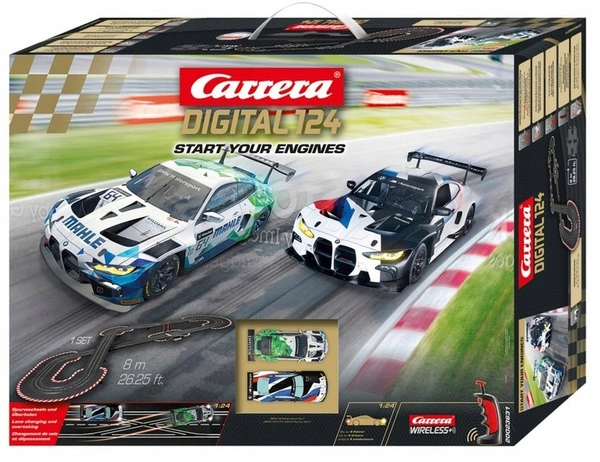 CARRERA tor wyścigowy samochodowy DIGITAL 124 START YOUR ENGINES 8m 23631