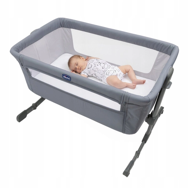 CHICCO NEXT2ME Essential stone R_LUX Łóżeczko dostawne 0-9kg