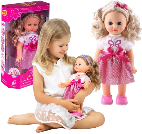 LALKA CHODZĄCA MÓWIĄCA PL ŚPIEWA OPOWIADA BAJKĘ