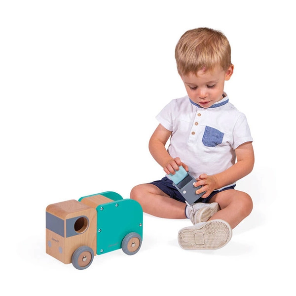 Janod - Śmieciarka drewniana Bolid 2+