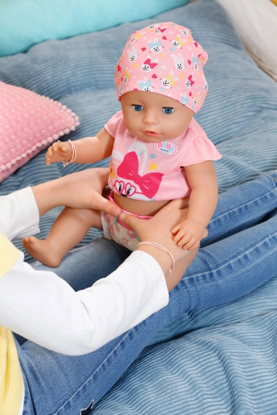 BABY BORN LALKA bobas interaktywna magiczna dziewczynka 43 cm z akcesoriami