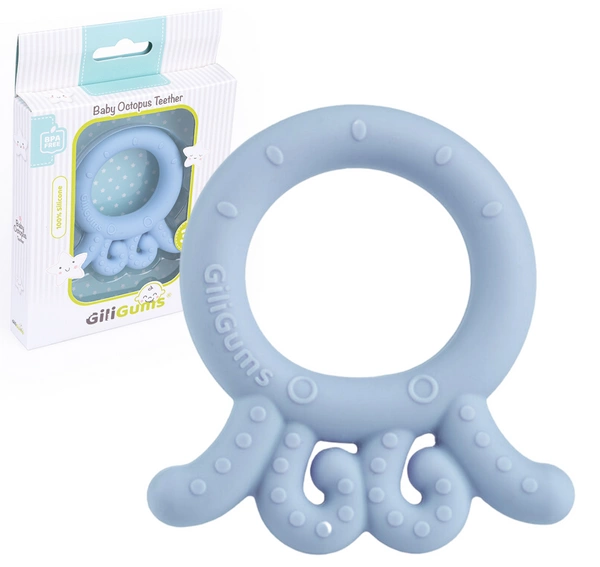 GILIGUMS Gryzak Silikonowy Ośmiornica Ząbkowanie