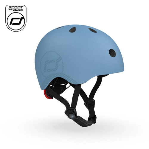 SCOOT AND RIDE KASK M-L dla dzieci regulacja kask rowerowy dziecięcy LED