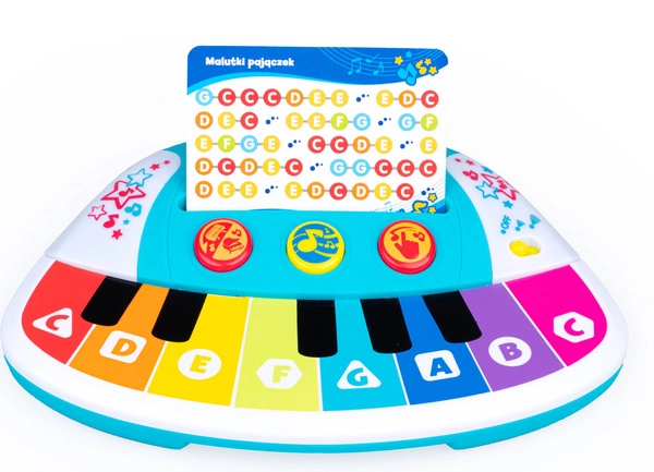 Dumel Pianinko interaktywne dotykowe + karty 2+