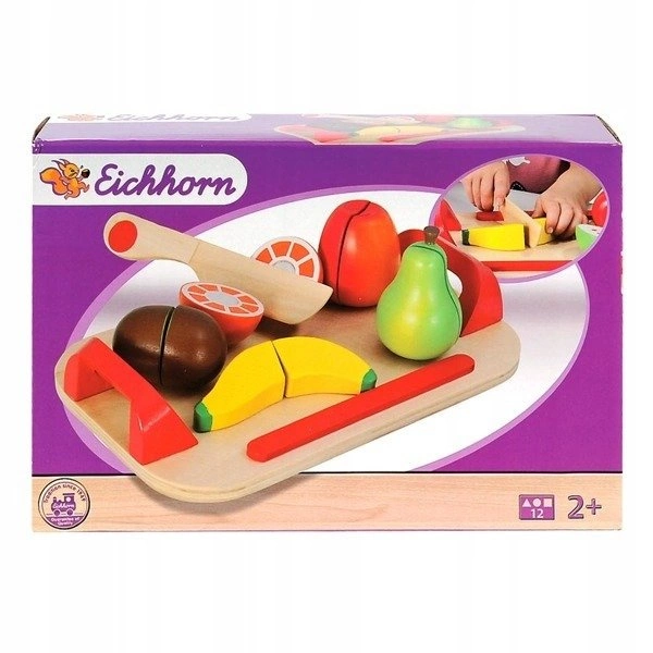 EICHHORN Drewno Deska do krojenia+Owoce12 el Rzepy