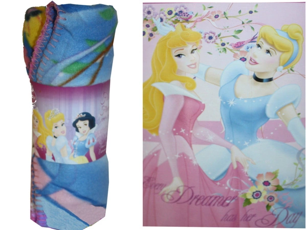 DISNEY 100x150 cm KOCYK KOC POLAROWY PRINCESS