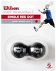 WILSON Staff Single Red Dot 2 Piłki do Squasha